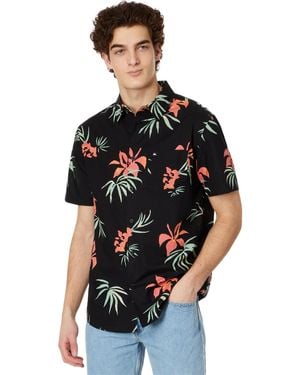 Quiksilver Apero Classic Button Up Woven Top - Black