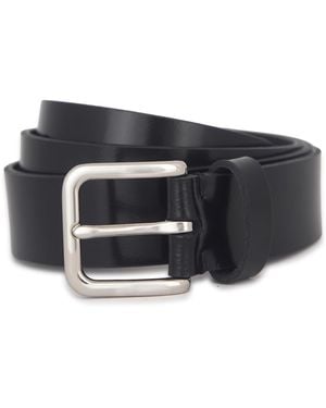 Vince S 1.25 Inch Leather Belt - Black