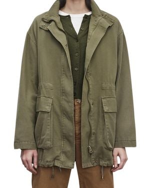 Velvet By Graham & Spencer Odette Twill Jacket - Green