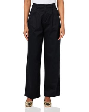 Dockers Signature Pleated Khaki High Wide With Stain Defender - Black