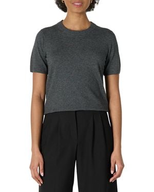 Amazon Essentials Pull à ches Courtes - Noir