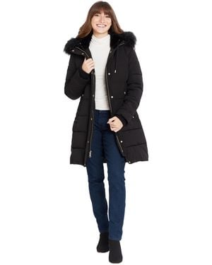 Nine West Faux Down Coat in White Lyst
