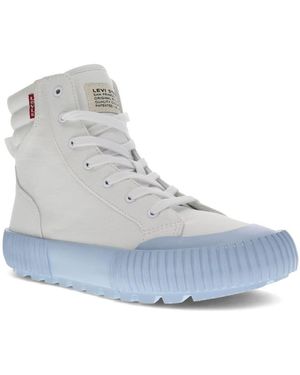 Levi's Olivia DF Stoff Hightop Fashion Sneaker Schuh - Blau