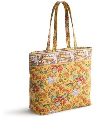 Vera Bradley Premium Cotton Original Zip Tote Bag - Metallic