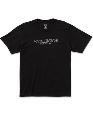 Volcom Euro Logo Short Sleeve Tee - Black