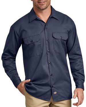 Dickies Long Sleeve Work Shirt - Blue