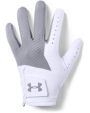 Under Armour Medal Golf Glove - White
