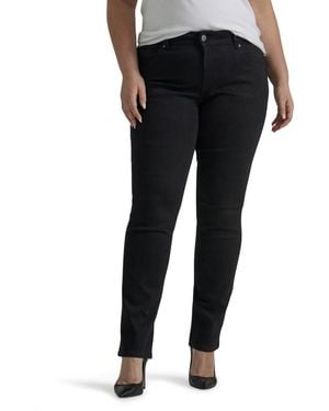 Lee Jeans Legendary Mid Rise Straight Leg Jean Black 4