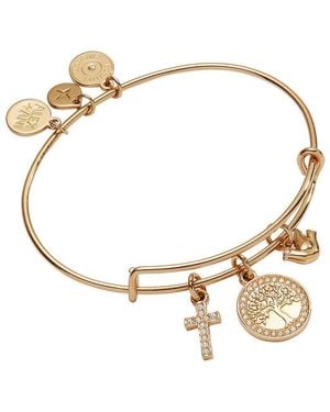 ALEX AND ANI Faith And Family Tree Of Life Charm Bangle - Metallic