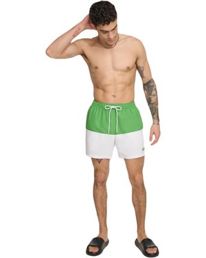 DKNY Standard Lightweight Quick Dry Volley Upf 40+ Protection Swim Trunk - Green