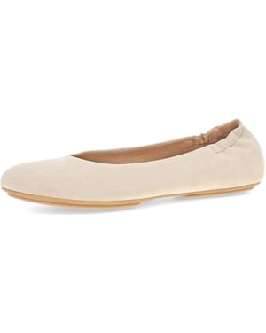 Dansko On Ballerina Flats For – Built-in Wedge With Arch Support – Versatile Casual To Dressy Footwear – Lightweight Rubber Outsole - Natural