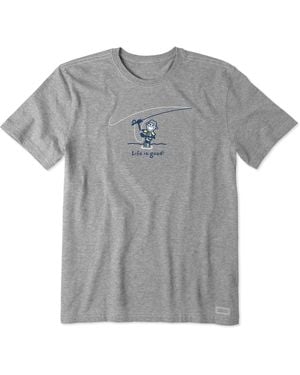 Life Is Good. Standard Crusher Tee - Gray