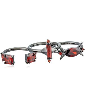 Noir Jewelry Ice Crystal Ring - Multicolor