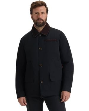 HUNTER Samuel Cotton Canvas Jacket With Corduroy,black,xxl