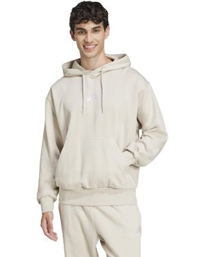 adidas Essentials Feel Cozy Fleece Hoodie - Natural