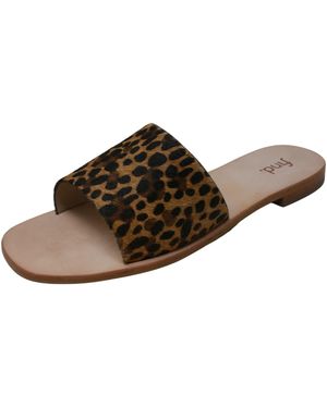 FIND Simple Slide Leather Sandal - Multicolor