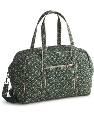 Vera Bradley Premium Cotton Miramar Weekender Travel Bag - Green