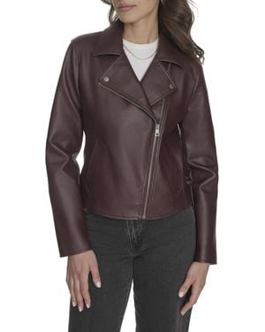 Levi's Moto Jacket With Welt Pockets - Brown