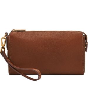 Fossil Wristlet Pouch - Brown