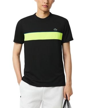 Lacoste Short Sleeve Ultra Dry Pique Tech Capsule T-shirt - Black