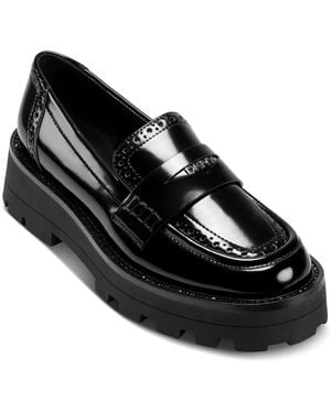 DKNY Sahana Lug Sole Loafer - Black