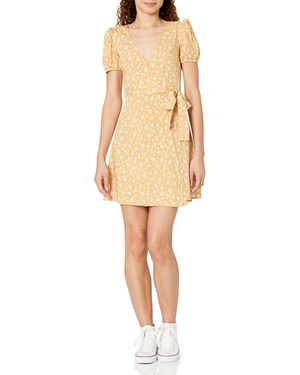 Billabong Hot Tropics Mini Wrap Dress Casual - Natural