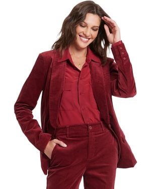 NYDJ S Tuxedo Jacket Wild Currant Medium - Red