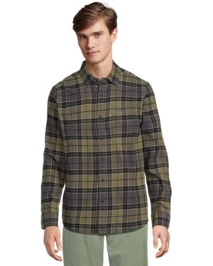 Volcom Caden Plaid Ls Dark Olive Xl - Green