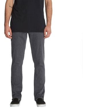 Volcom Regular Vorta Slim Fit Stretch Denim Jean - Black