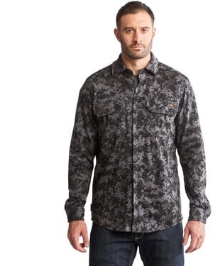 Timberland Fr Cotton Core Button Front Shirt - Black