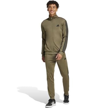 adidas Basic 3-stripes Tricot Track Suit - Green