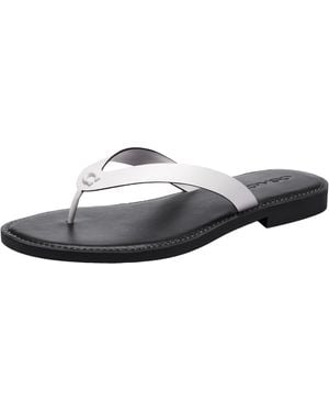 COACH Brianna Flip Flop Shoes, Leather - Black