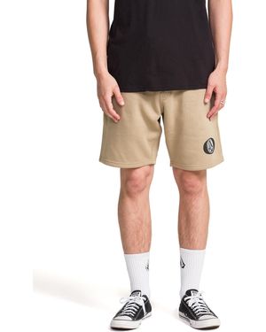 Volcom Bearing Fleece Sweatshort - Black