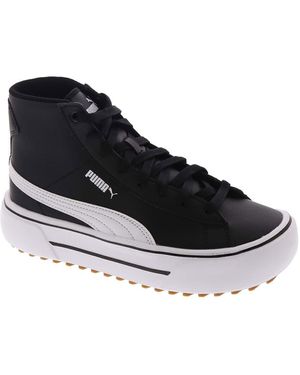 all black high top pumas