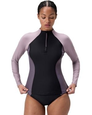 Speedo Uv Swim Shirt Long Sleeve Rashguard Rash Guard - Blue