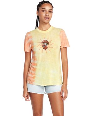 Volcom Tern N Bern Short Sleeve Boyfriend Tee - Yellow