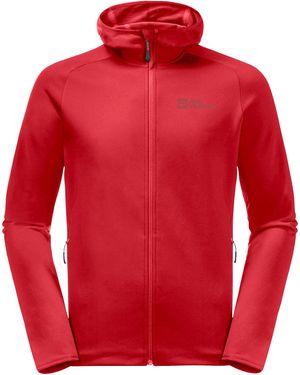 Jack Wolfskin Baiselberg Hooded Fz M - Red