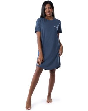 Wrangler Short Sleeve Crewneck Pocket Sleepshirt - Blue