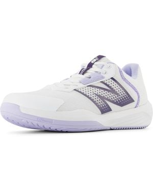 New Balance 696 V6 Hard Court Tennis Shoe - White