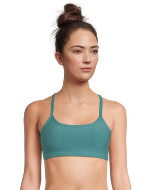 Beyond Yoga , S, Spacedye Slim Racerback Medium Support Bra, Deep Aqua Heather, Xs - Green