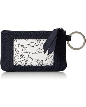 Vera Bradley Microfiber Zip Id Case Wallet - Black