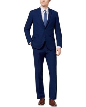 Kenneth Cole Performance Fabric Slim Fit Suit - Blue