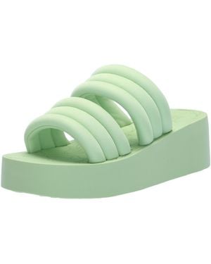 Roxy Totally Tubular Wedge Sandals - Green