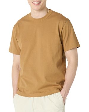 Amazon Essentials Camiseta de Corte Holgado de Algodón Grueso Hombre - Neutro