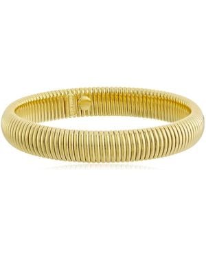 Ben-Amun 24k Gold Plated Cobra Bangle Bracelet - Metallic