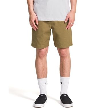 Volcom Road Trip Elastic Waist 19" Relaxed Fit Short - Green