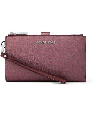 Michael Kors Jet Set Double Zip Wristlet - Purple