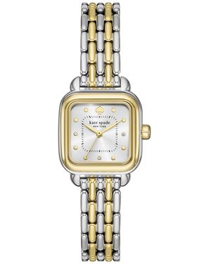 Kate Spade Gracie Square Three-hand Two-tone Stainless Steel Watch - Metallic