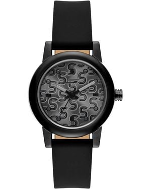Skechers Rosencrans Three Hand Black Silicone Watch