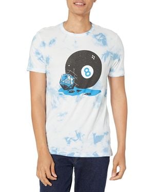 Lucky Brand Short Sleeve Crew Neck 8 Ball Tee - White